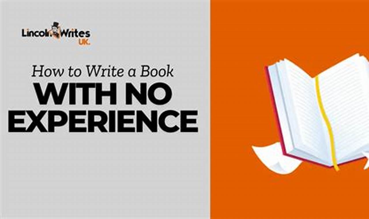how to write a book with no experience