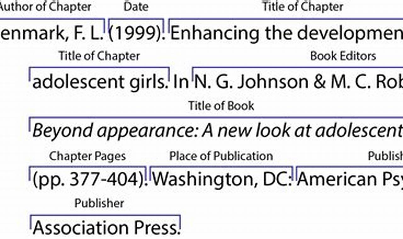 how to cite a book chapter