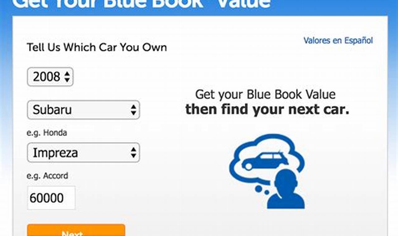 blue book value of cars