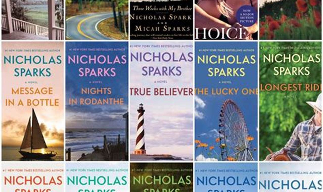 nicholas sparks books in order