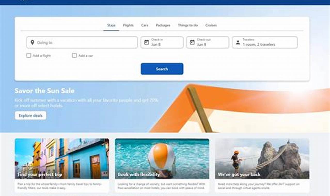 vacation booking sites