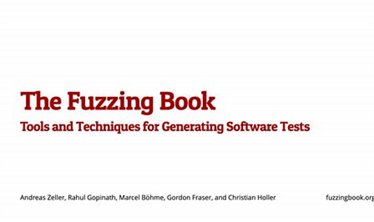 the fuzzing book